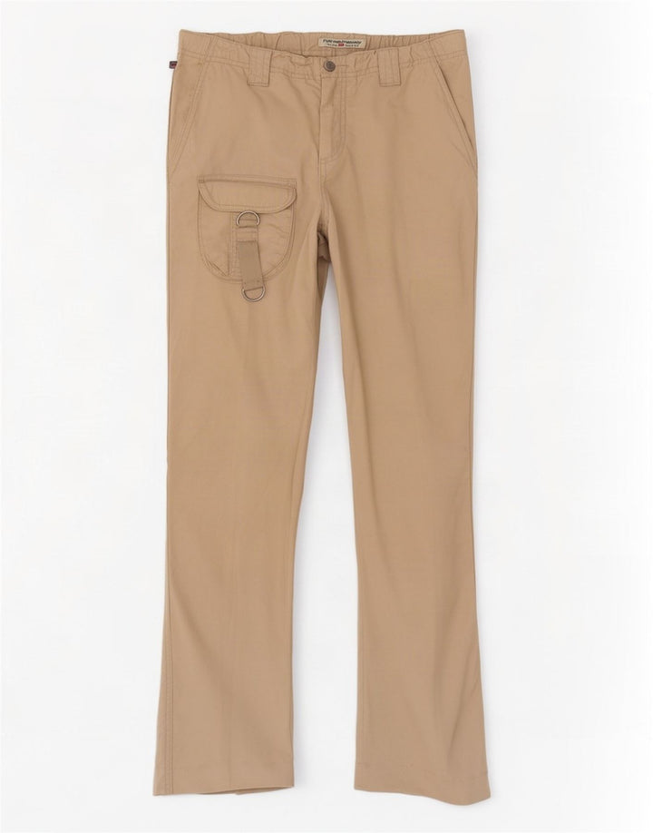 Damskie spodnie proste cargo Ralph Lauren US 8 Medium W30 L29 Beżowe