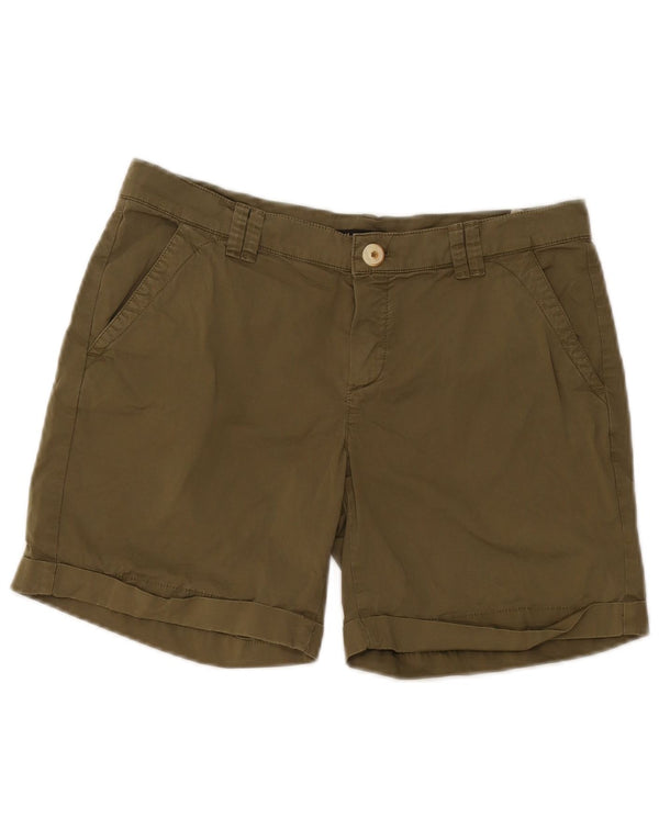 Damskie spodenki Chino Massimo Dutti o swobodnym kroju EU 38 Small W28 Khaki Cotton