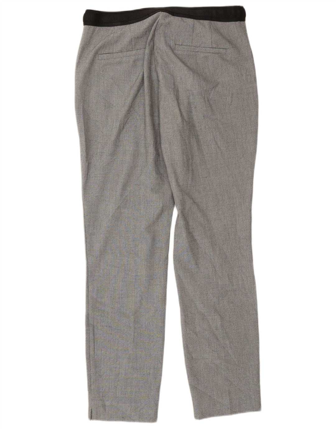 Damskie zwężane spodnie chino Zara, średnie W30 L28, szary poliester w kratę