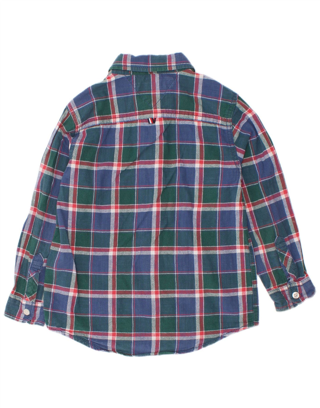 Koszula chłopięca Tommy Hilfiger 4-5 lat, bawełniana w niebieską kratkę