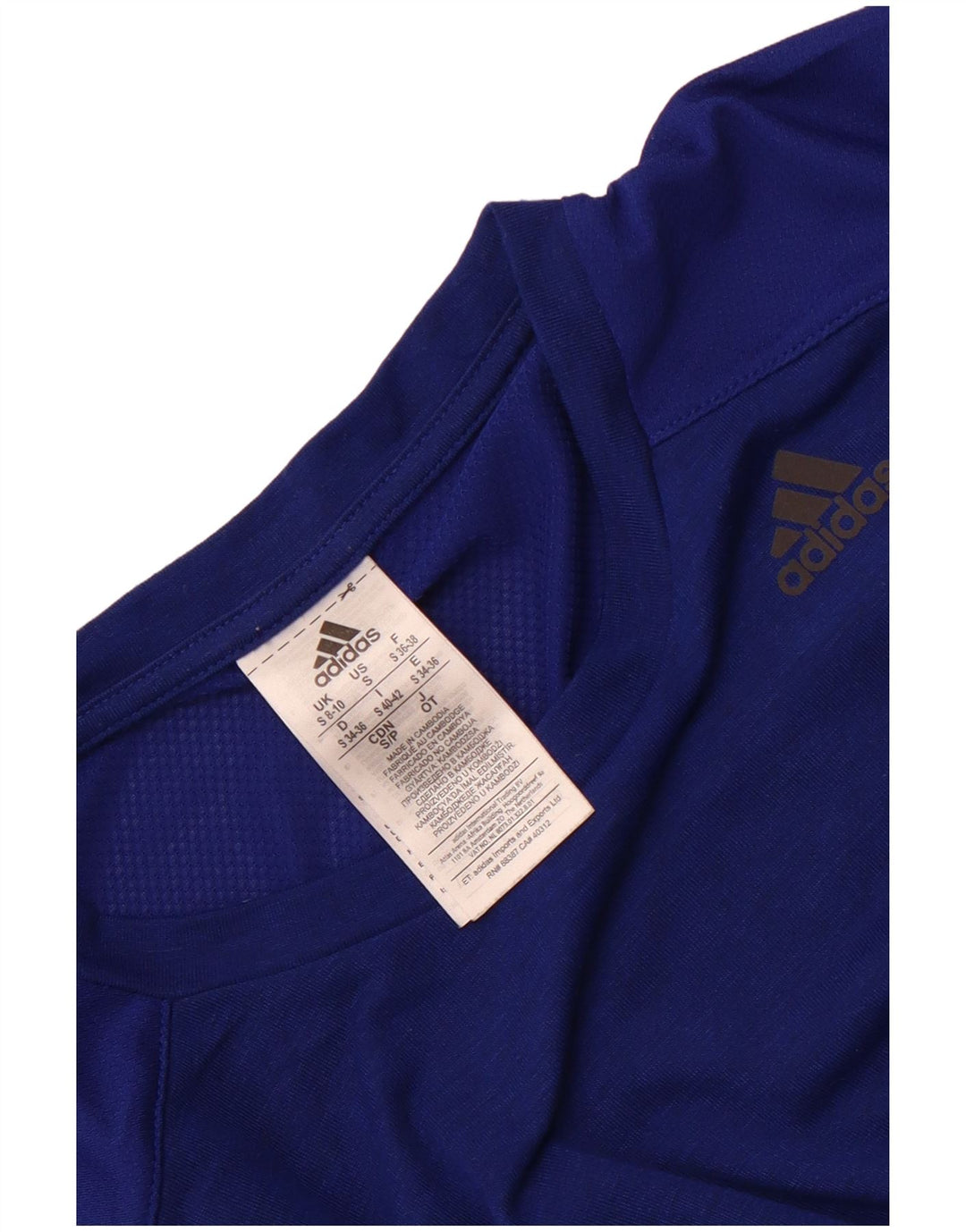 Damska koszulka Adidas Crop Top UK 8/10 Mały granatowy poliester