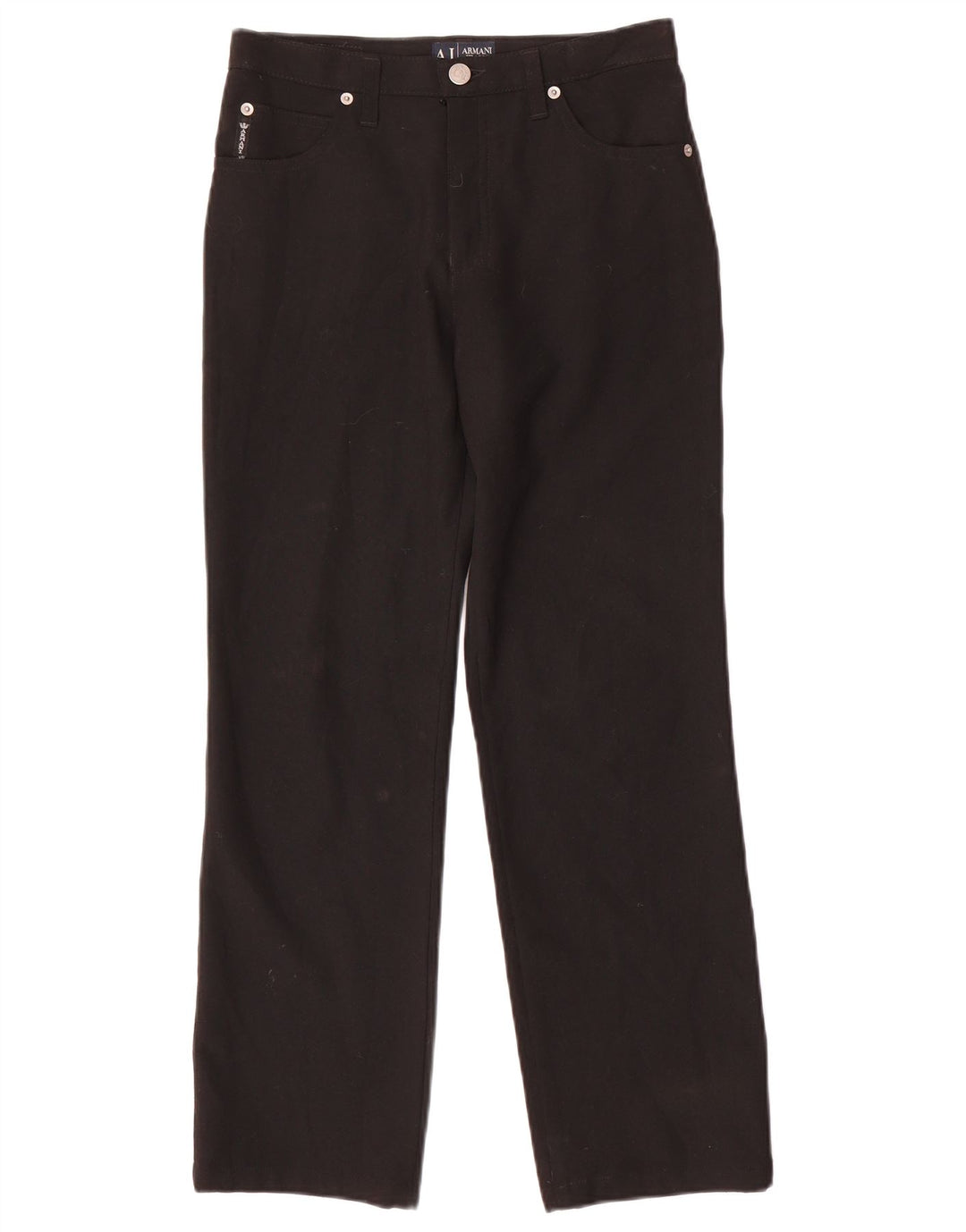 Proste spodnie damskie Armani W27 L27 czarne