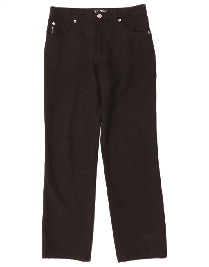 Proste spodnie damskie Armani W27 L27 czarne