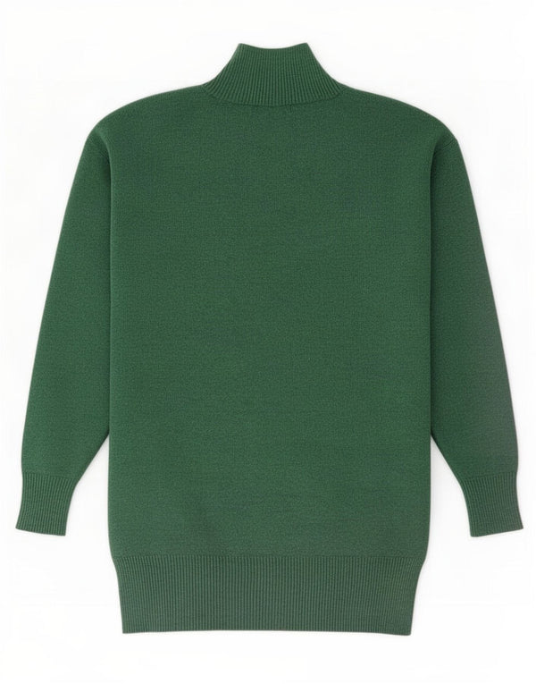 Marks & Spencer Damski sweter z golfem UK 10, mały zielony