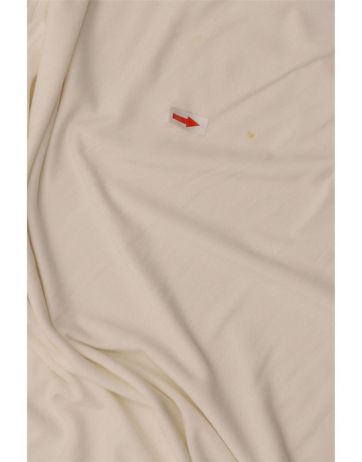Damska bluzka Benetton Batwing Top UK 14 Medium Off White Wiskoza