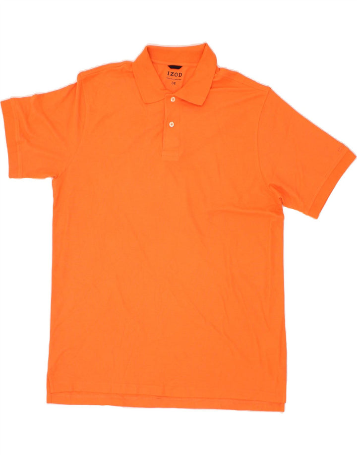 IZOD Mens Polo Shirt Large Orange Cotton Vintage Izod and Second-Hand Izod from Messina Hembry 
