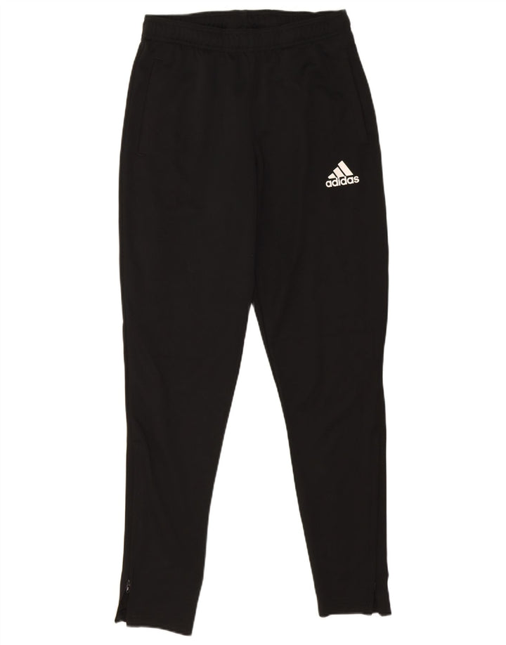 Męskie spodnie dresowe Adidas Climalite, małe, czarne, poliestrowe