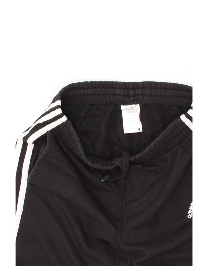 ADIDAS Boys Tracksuit Trousers 9-10 Years  Black Cotton Vintage Adidas and Second-Hand Adidas from Messina Hembry 