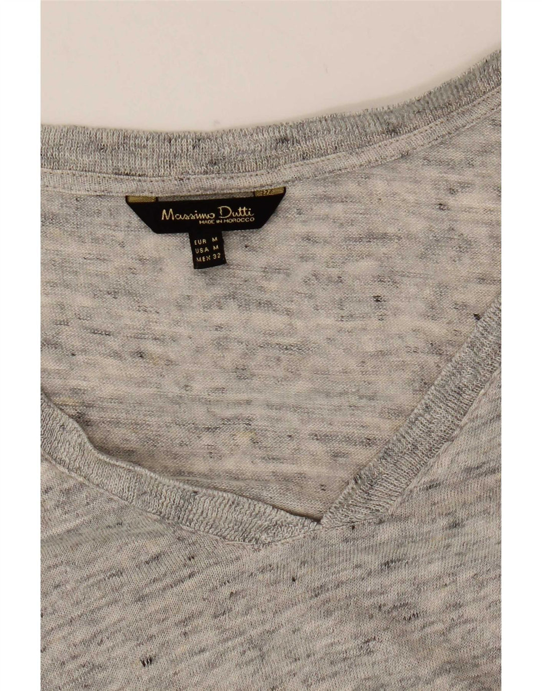 Damski top Massimo Dutti z długim rękawem UK 12, średnioszary, nakrapiany