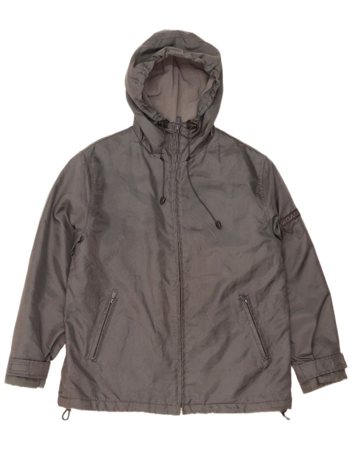 Męska kurtka wiatrówka z kapturem GAS UK 38 Medium Grey