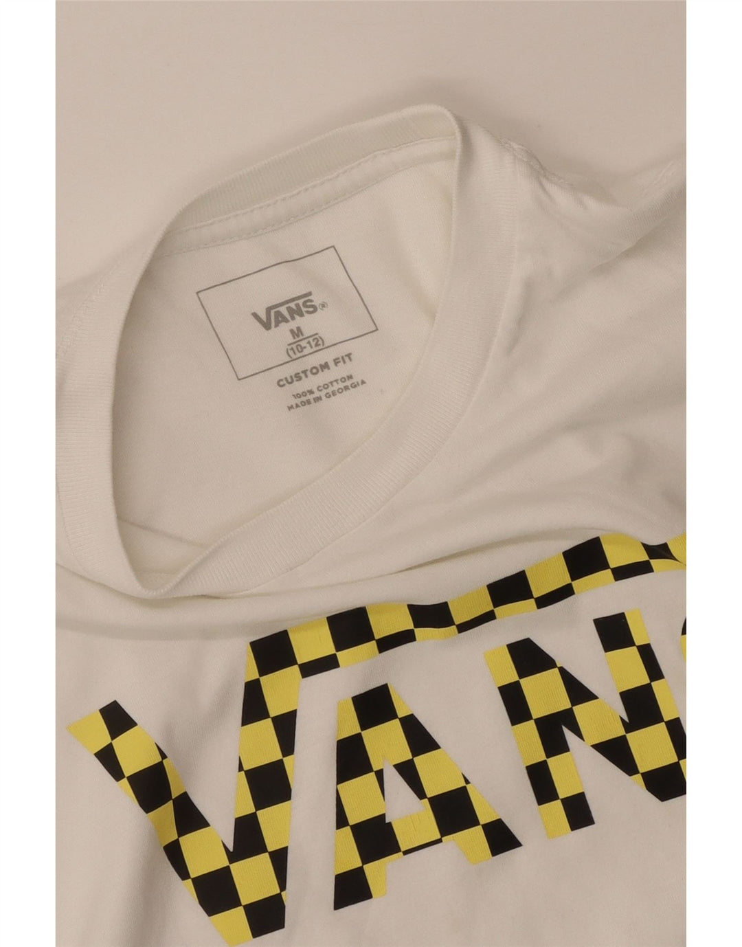 Chłopięcy T-shirt z grafiką Vans o dopasowanym kroju, 10-11 lat, średnia biała bawełna