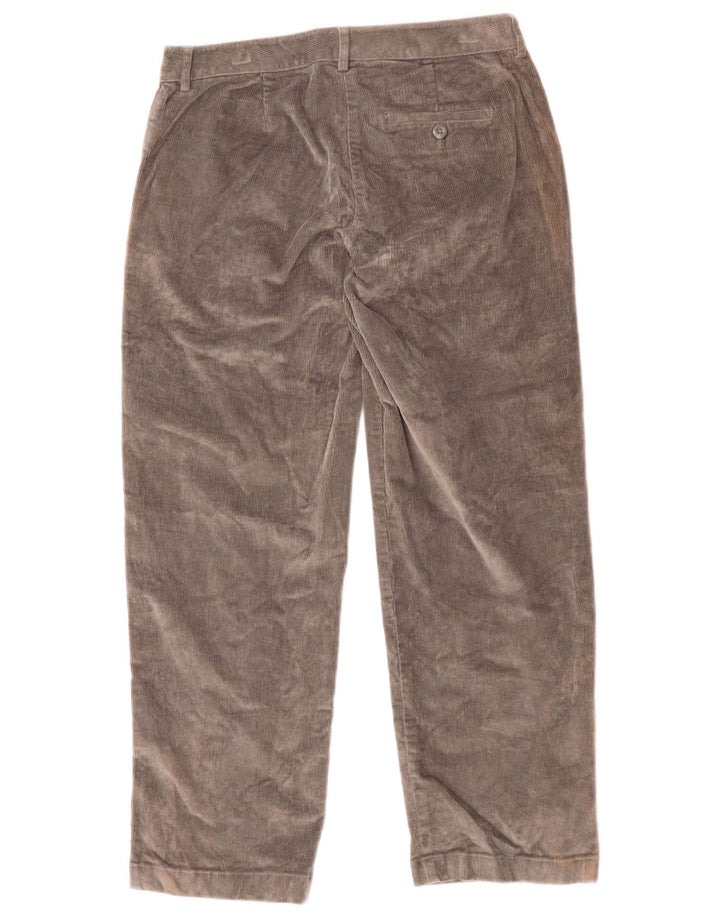 Damskie sztruksowe spodnie L.L.Bean US 4 Small W27 L27 Szara bawełna