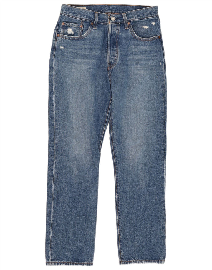 Damskie jeansy Levi's 501 Straight W27 L29 Niebieskie bawełniane