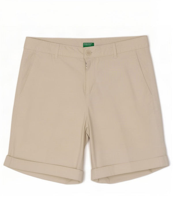 Damskie spodenki Chino Benetton UK 10 Small W30 Biała bawełna