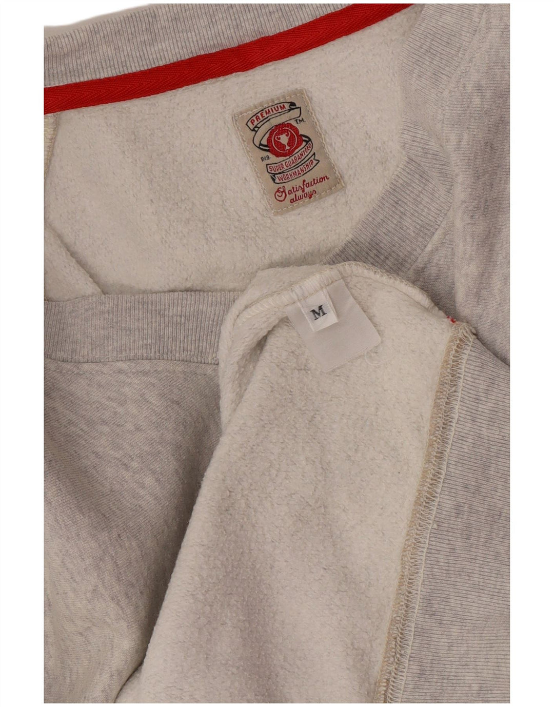 Damska bluza z grafiką w stylu vintage, UK 14, średnioszara, nakrapiana