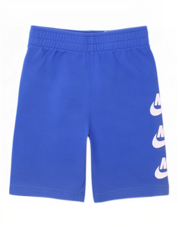 Chłopięce spodenki sportowe Nike z grafiką, duże, 6-7 lat, niebieskie, bawełniane