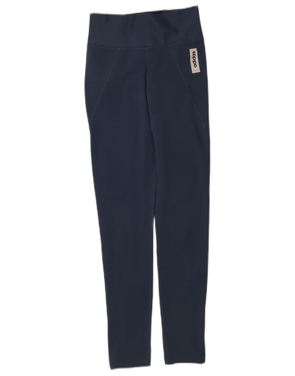 Damskie legginsy Adidas Climalite UK 4/6 XS Niebieski poliester