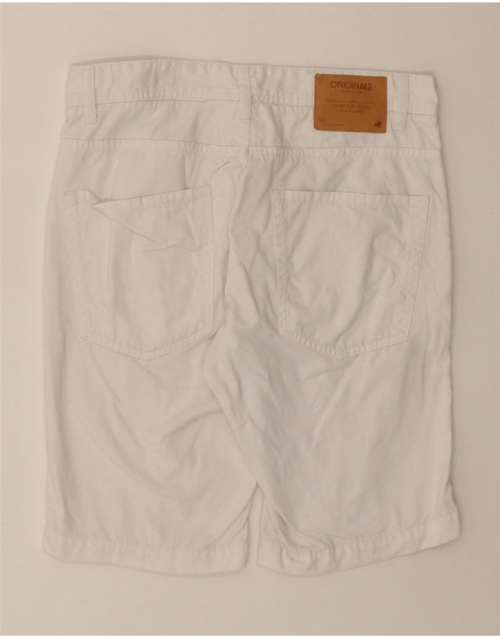 Męskie spodenki jeansowe JACK & JONES W30 Średniobiała bawełna