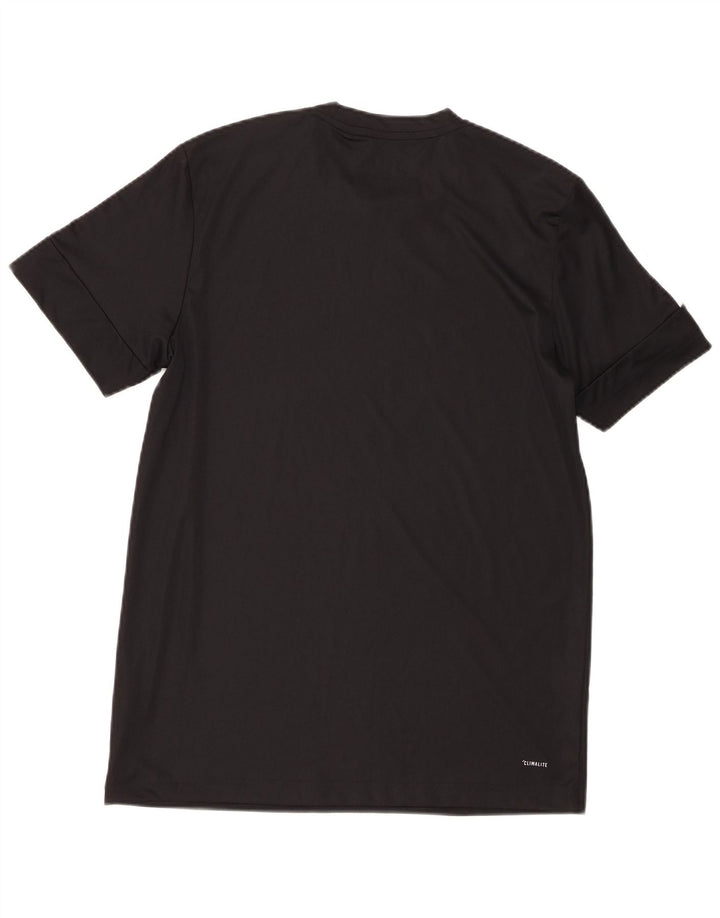 Męska koszulka Adidas Climalite Graphic Top, średni czarny poliester