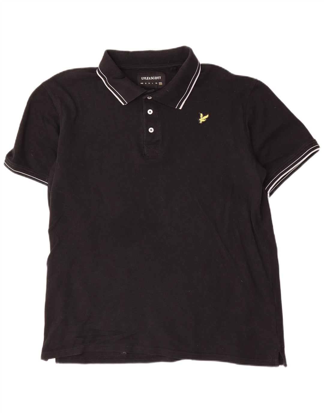 Męska koszulka polo Lyle & Scott 2XL, czarna, bawełniana