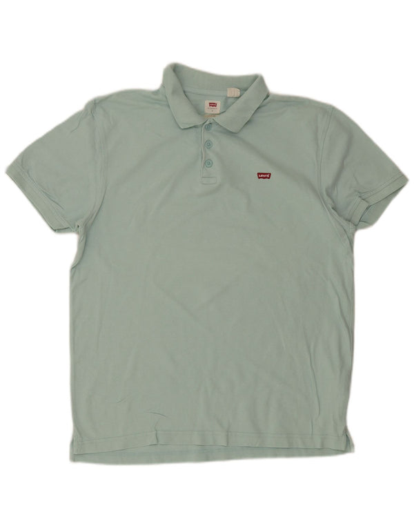 Męska standardowa koszulka polo Levi's, duża, turkusowa, bawełniana