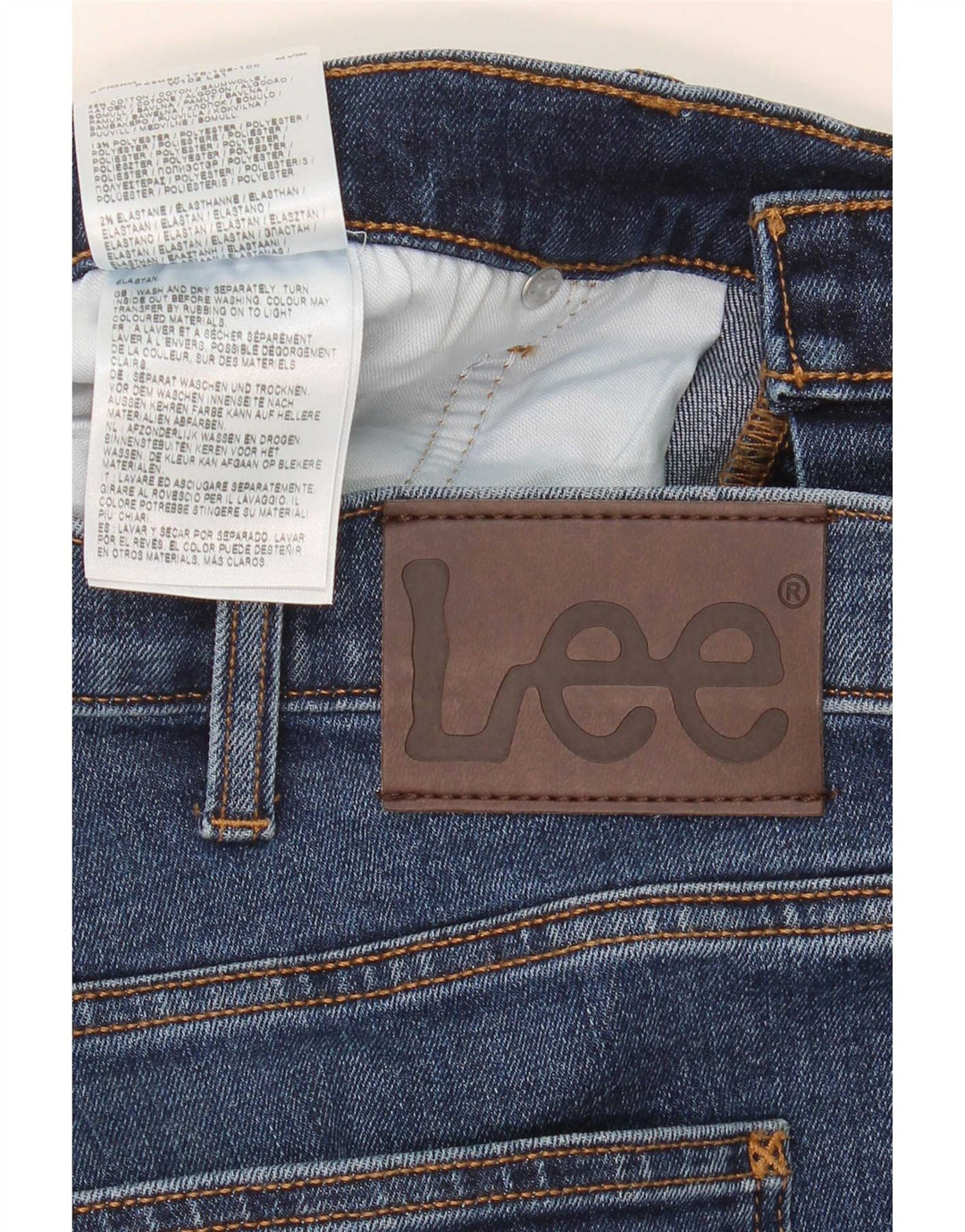 Męskie jeansy Lee Denver Bootcut W40 L32, niebieskie, bawełniane