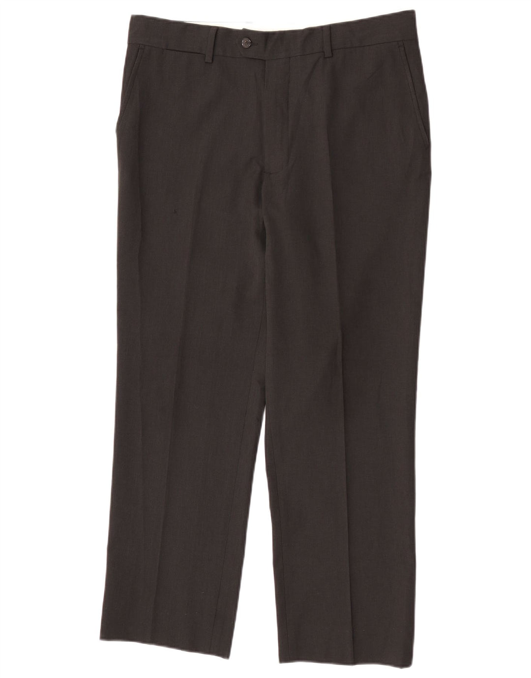 Męskie proste spodnie garniturowe Zara EU 44 Large W34 L27 Czarny poliester