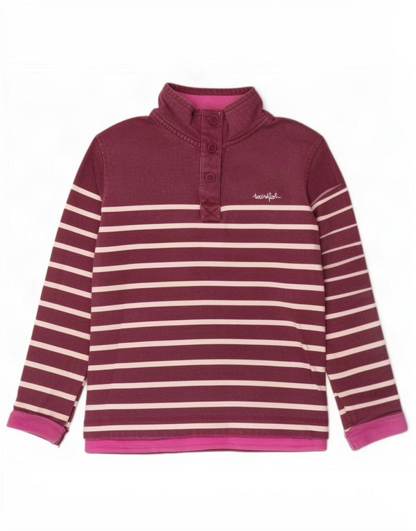 Damska bluza oversize Weird Fish UK 16, duże, bordowe paski