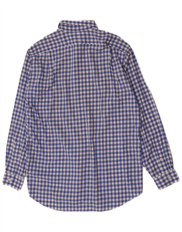 Koszula męska Polo Ralph Lauren Lowell, średnia niebieska bawełna w kratkę
