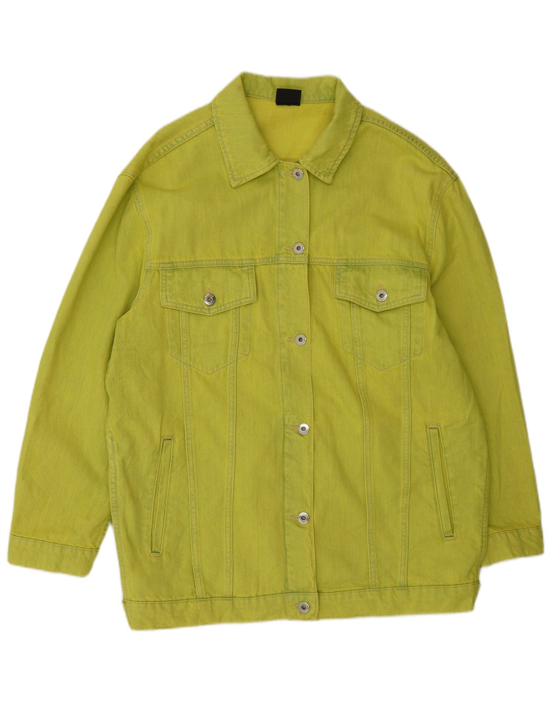 TWINSET Damska kurtka dżinsowa oversize UK 10 mała zielona bawełniana nowoczesna