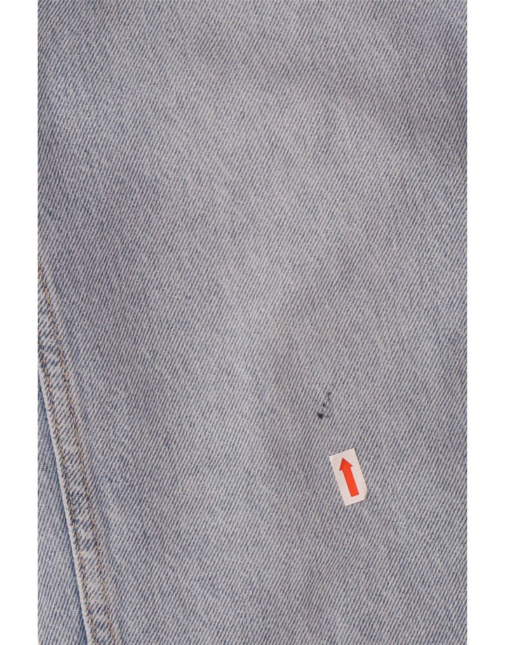 Damskie proste dżinsy Zara z wysokim stanem EU 34 2XS W24 L27 Niebieskie, bawełniane, klasyczne