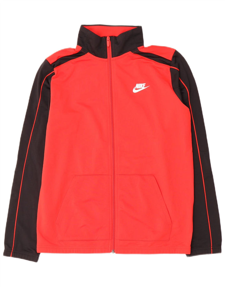 Chłopięca kurtka dresowa Nike 13-14 lat XL, czerwony, kolorowy poliester