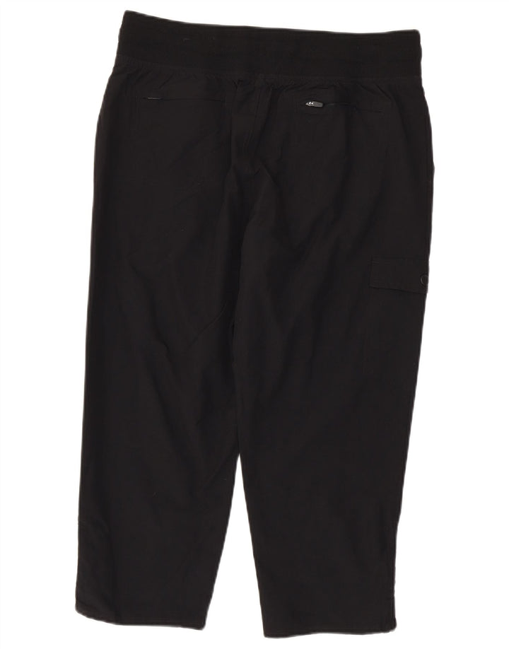 EDDIE BAUER Damskie spodnie Capri Straight Cargo Medium W30 L22 Czarne