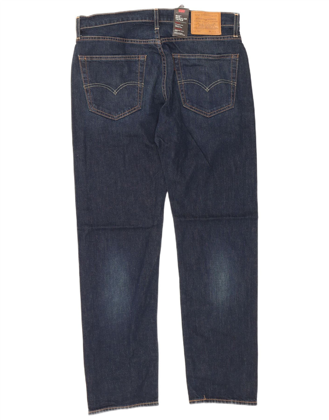 Męskie jeansy LEVI'S 502 Tapered W34 L32 Granatowa bawełna