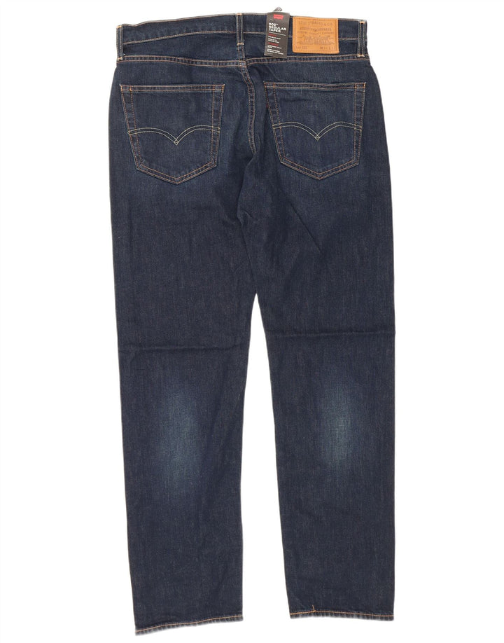 Męskie jeansy LEVI'S 502 Tapered W34 L32 Granatowa bawełna