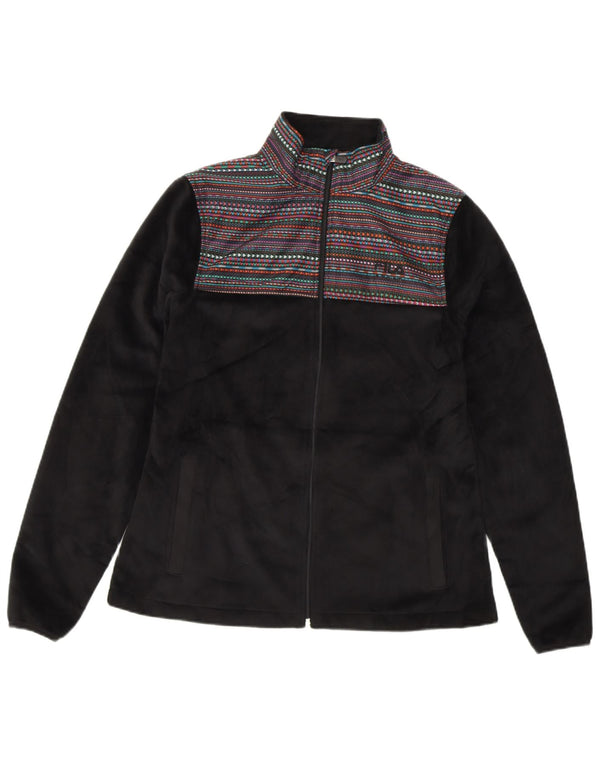 Damska kurtka polarowa FILA UK 10, poliester w małe czarne paski