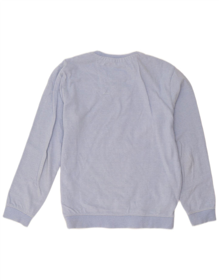 Crew Clothing Męska bluza sweterkowa Średni niebieski bawełniany
