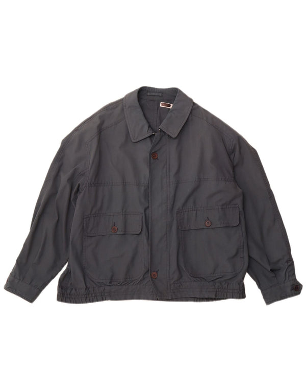 Męska kurtka bomberka Maison Jacques IT 52 XL granatowa, poliestrowa