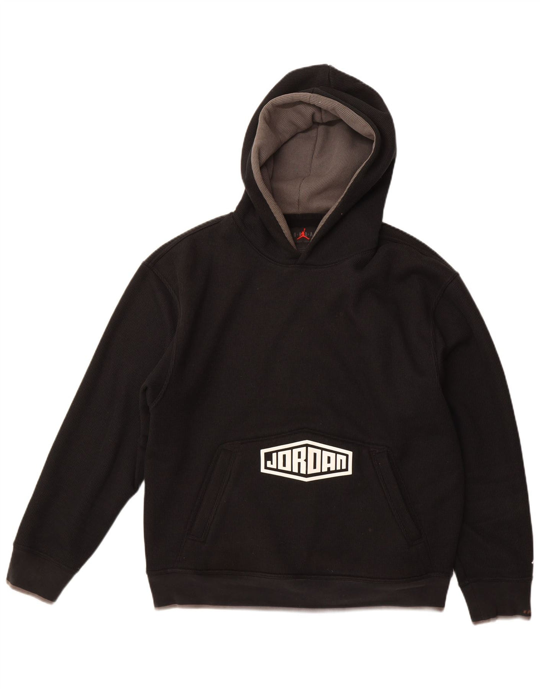Męski sweter z kapturem i grafiką Jordan XL, czarny, poliestrowy