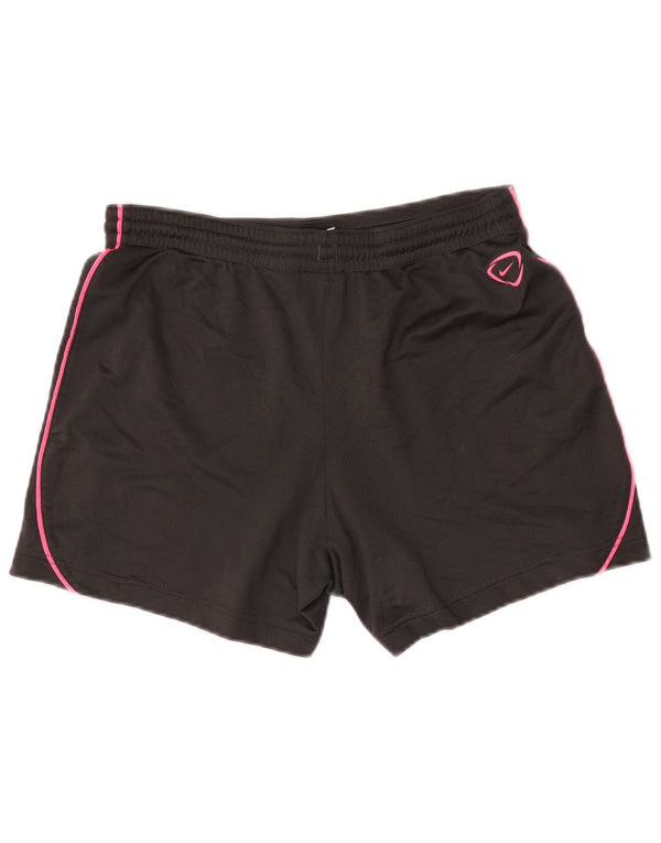 Damskie spodenki sportowe Nike Dri Fit UK 10, małe, szare, poliestrowe
