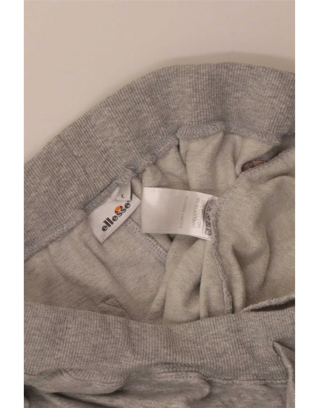 Męskie spodnie dresowe Ellesse Joggers, duże, szare, bawełniane
