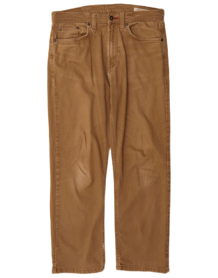 Męskie jeansy Marks & Spencer Regular Straight W32 L29 Beżowa bawełna