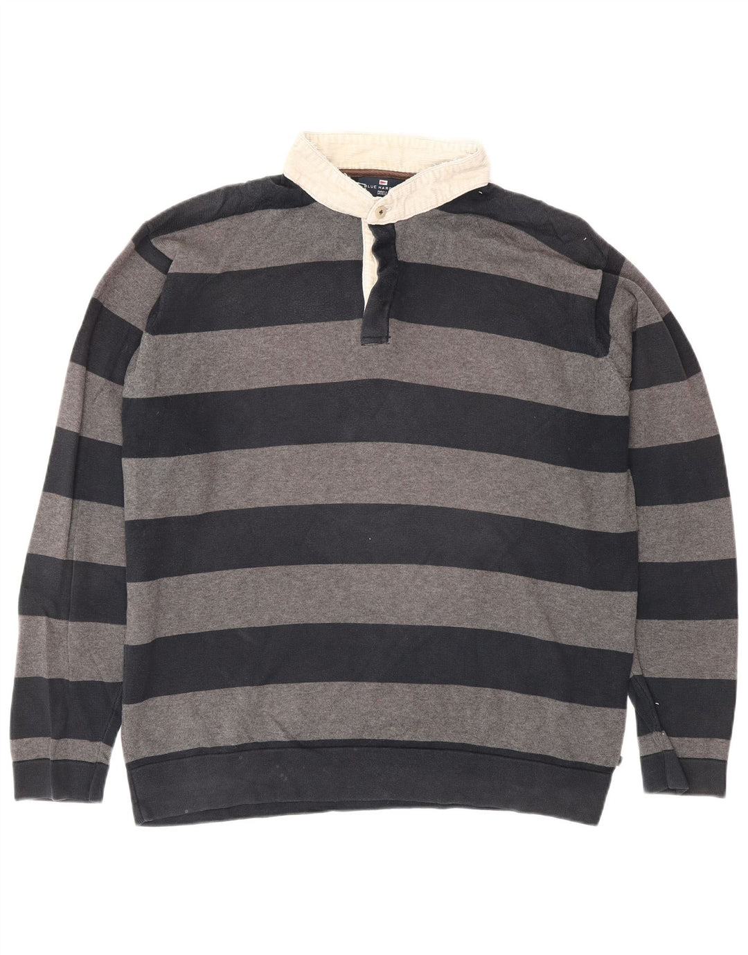 Marks & Spencer Męski sweter polo Blue Harbor, duży, szary