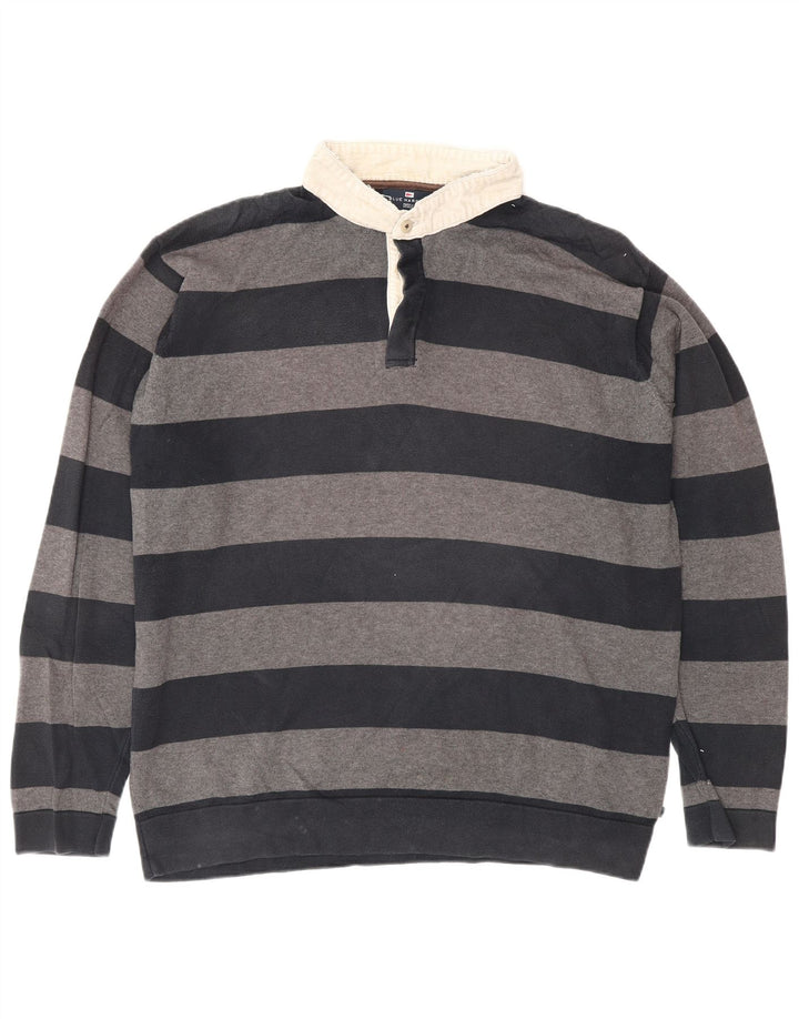 Marks & Spencer Męski sweter polo Blue Harbor, duży, szary