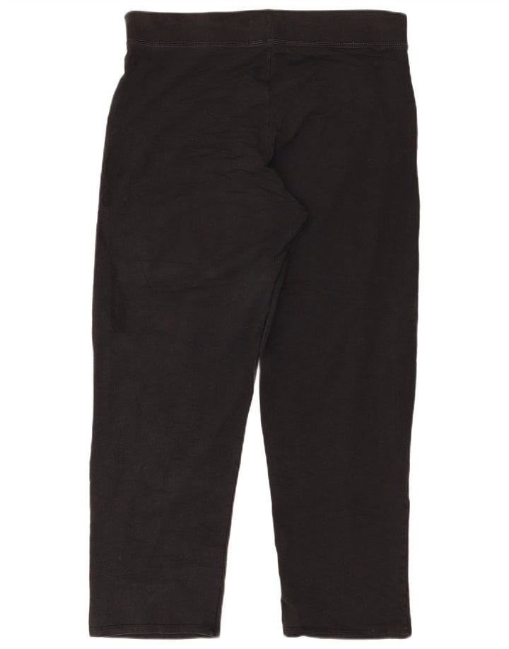 Krótkie legginsy damskie Marks & Spencer UK 16, duże, czarne, bawełniane