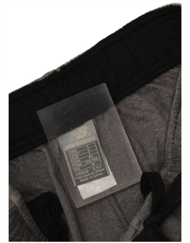 Męskie spodnie dresowe New Balance, małe, szare, z poliestru