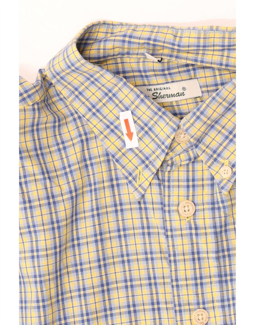 Ben Sherman Koszula męska, duża, niebieska, bawełniana w kratkę