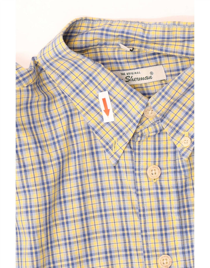 Ben Sherman Koszula męska, duża, niebieska, bawełniana w kratkę