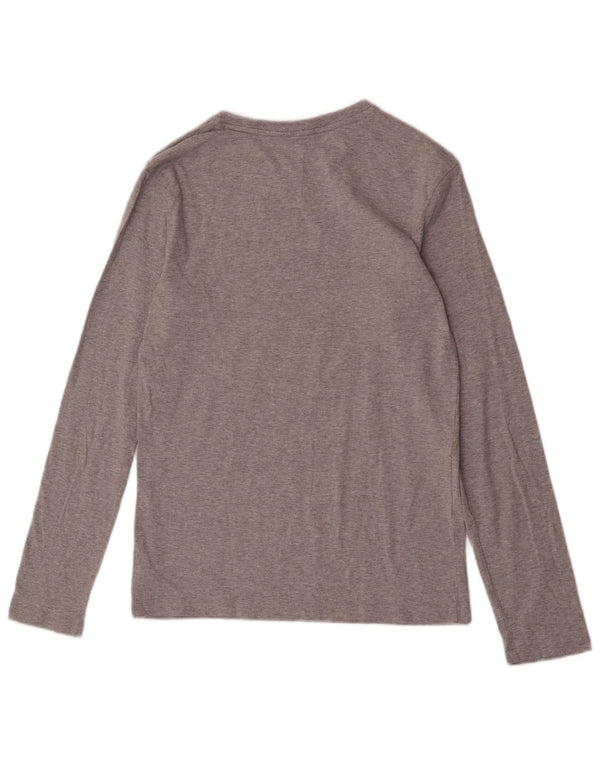 Chłopięcy top Calvin Klein Regular Graphic z długim rękawem 14-15 lat Szara bawełna