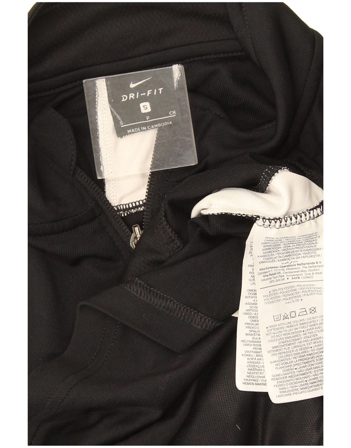 Męska kurtka dresowa Nike Dri Fit, mała, czarna, poliestrowa z blokami kolorów